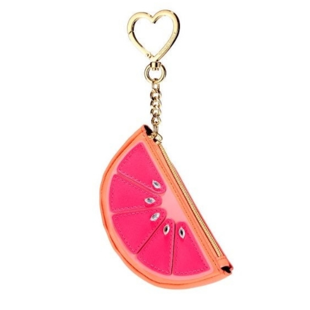 VS GRAPEFRUIT CITRUS SLICE COIN PURSE KEYCHAIN C